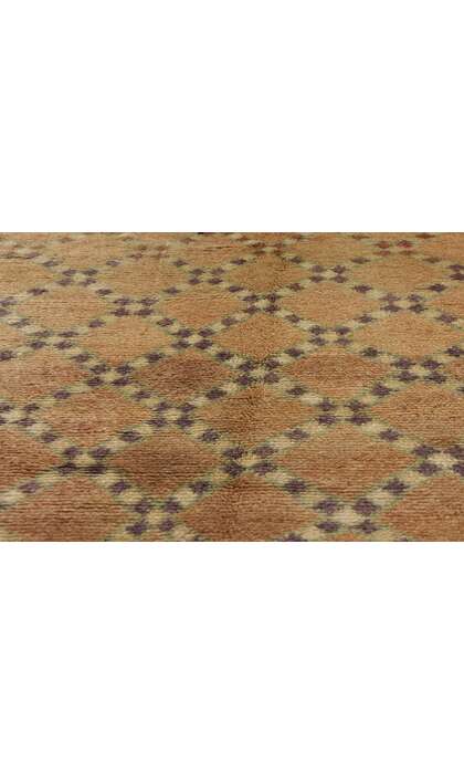 ​5 x 10 Vintage Brown Taznakht Moroccan Rug 21757