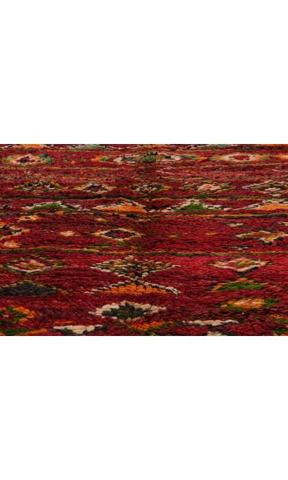 ​5 x 8 Vintage Earth-Tone Boujad Moroccan Rug 21754
