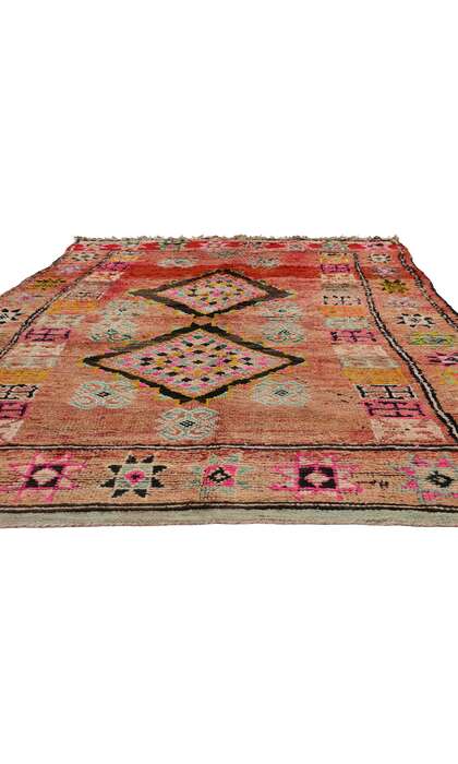 5 x 9 Vintage Red Boujad Moroccan Rug 21747
