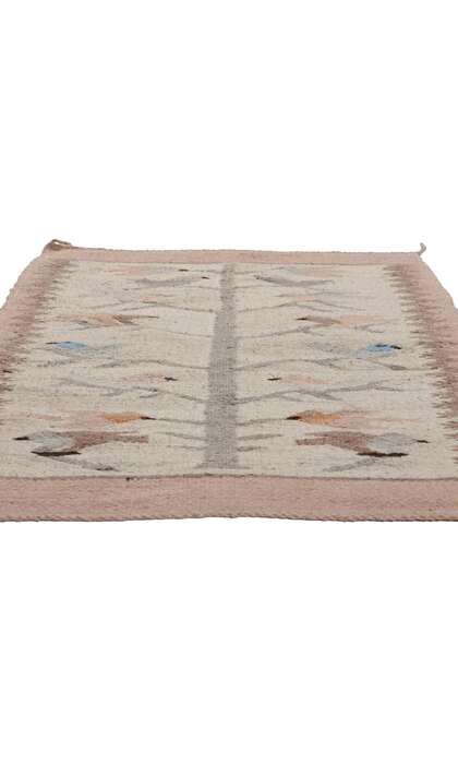 2 x 3 Antique Navajo Pictorial Tree of Life Rug 78719