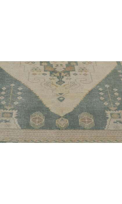 5 x 10 Vintage Turkish Oushak Rug 53671