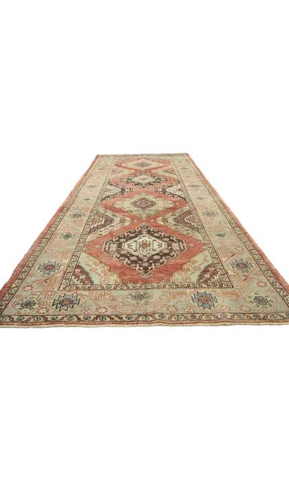 5 x 11 Vintage Turkish Oushak Rug 52415