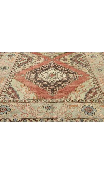 5 x 11 Vintage Turkish Oushak Rug 52415