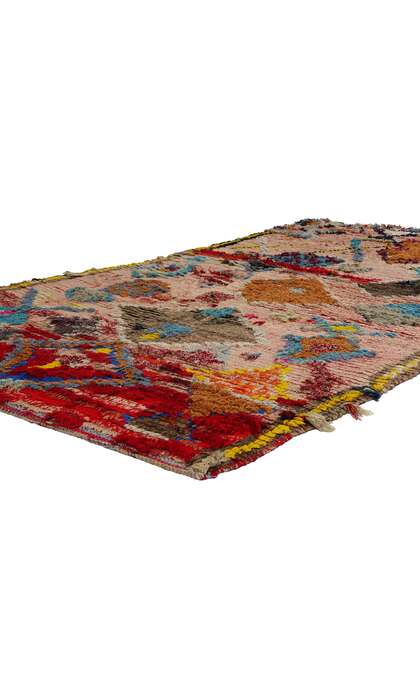 4 x 8 Vintage Pink Boujad Moroccan Rug 21802