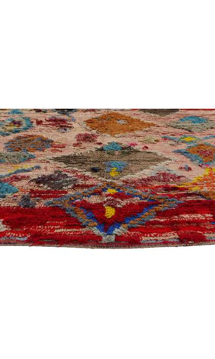 4 x 8 Vintage Pink Boujad Moroccan Rug 21802