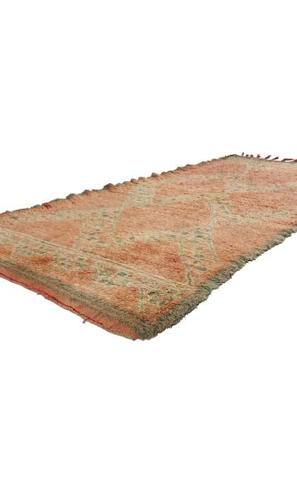 4 x 8 Vintage Pink Boujad Moroccan Rug 21838
