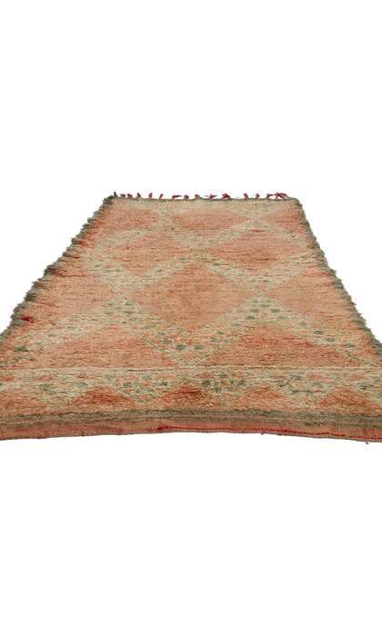 4 x 8 Vintage Pink Boujad Moroccan Rug 21838