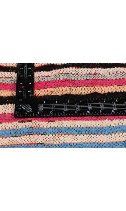 5 x 8 Vintage Red Boujad Moroccan Rag Rug 21766