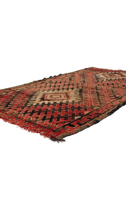 ​4 x 7 Vintage Red Talsint Moroccan Rug 21762