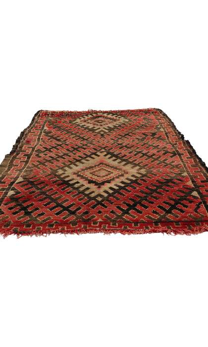​4 x 7 Vintage Red Talsint Moroccan Rug 21762