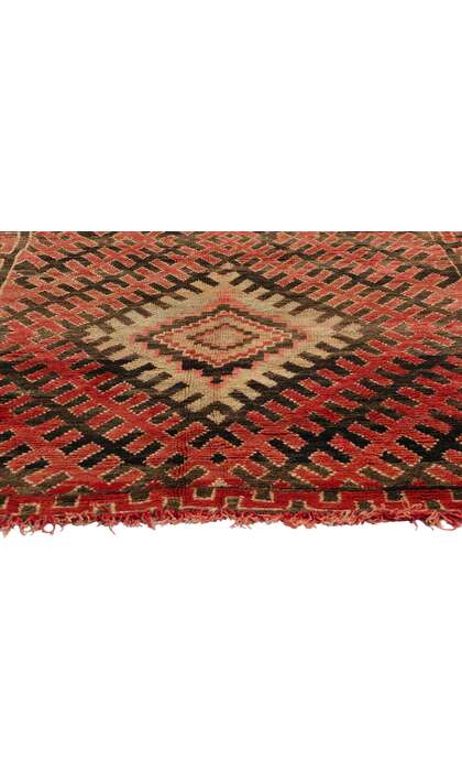 ​4 x 7 Vintage Red Talsint Moroccan Rug 21762
