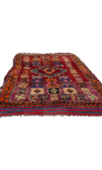 ​4 x 8 Vintage Red Talsint Moroccan Rug 21780