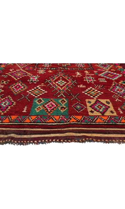 5 x 10 Vintage Red Taznakht Moroccan Rug 21840