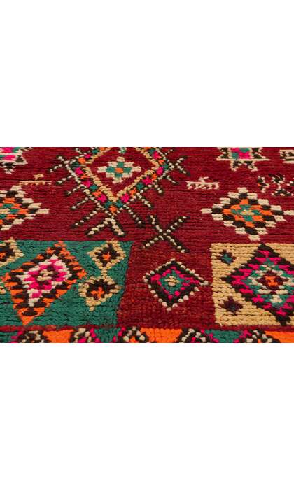 5 x 10 Vintage Red Taznakht Moroccan Rug 21840