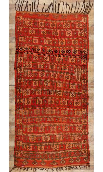 5 x 11 Vintage Red Talsint Moroccan Rug 21791