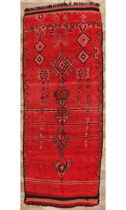 5 x 11 Vintage Red Talsint Moroccan Rug 21809