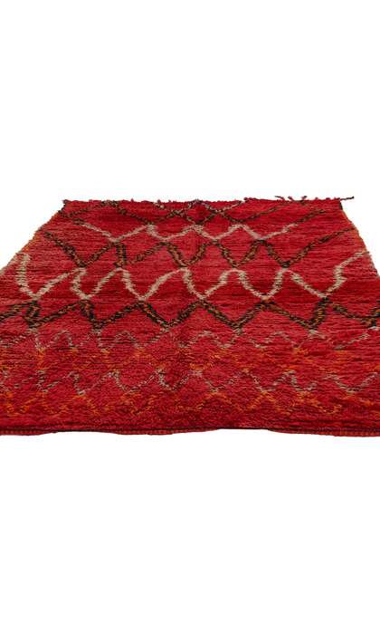 ​5 x 8 Vintage Red Talsint Moroccan Rug 21758