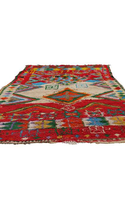 5 x 8 Vintage Red Boujad Moroccan Rug 21790