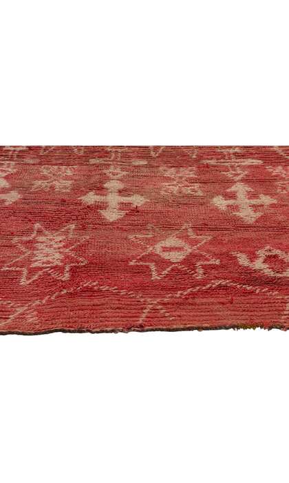 5 x 8 Vintage Red Boujad Moroccan Rug 21814