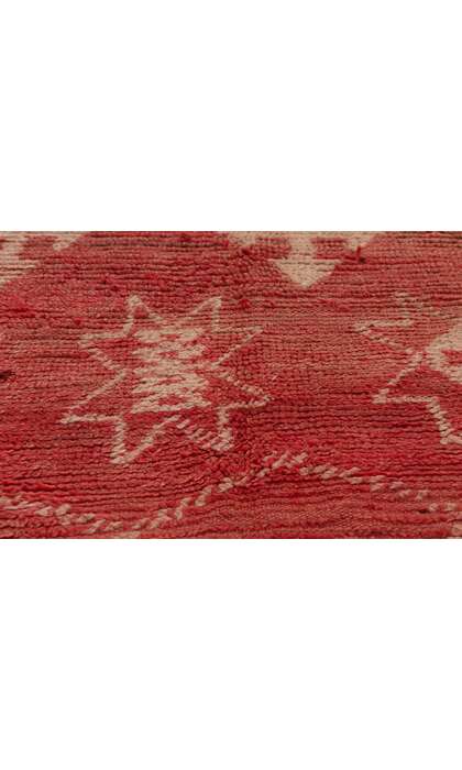 5 x 8 Vintage Red Boujad Moroccan Rug 21814