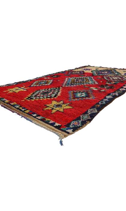 5 x 9 Vintage Red Boujad Moroccan Rug 21795