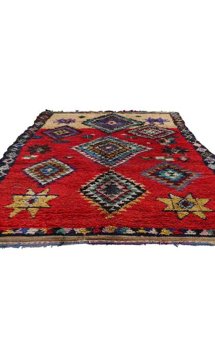 5 x 9 Vintage Red Boujad Moroccan Rug 21795