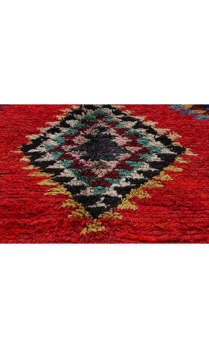 5 x 9 Vintage Red Boujad Moroccan Rug 21795