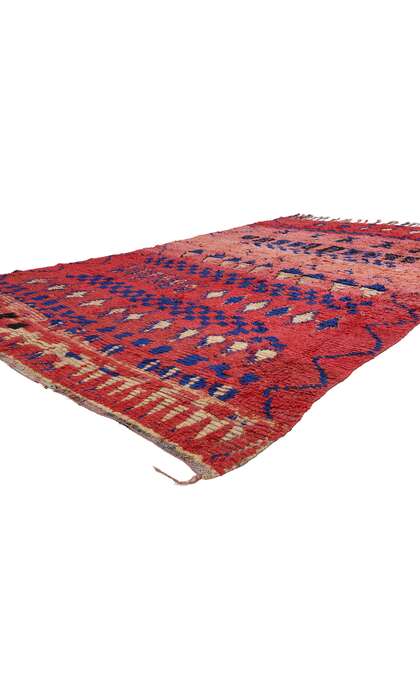 6 x 10 Vintage Red Boujad Moroccan Rug 21801