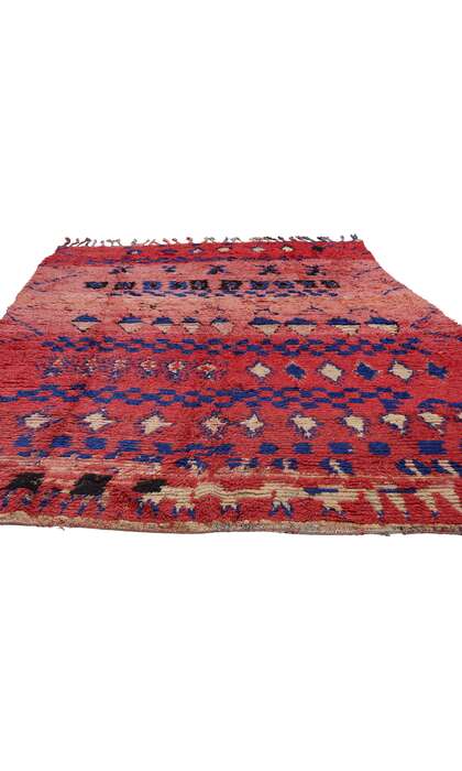 6 x 10 Vintage Red Boujad Moroccan Rug 21801