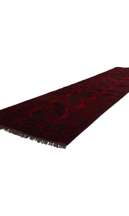 3 x 13 Vintage Persian Turkoman Rug Runner 78718