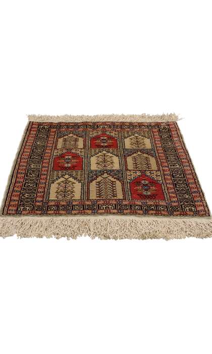 2 x 3 Vintage Turkish Silk Hereke Rug 78734