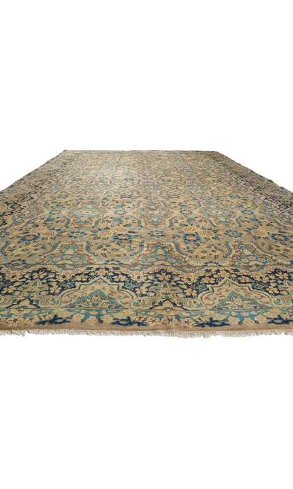 10 x 16 Vintage Persian Yazd Rug 76504