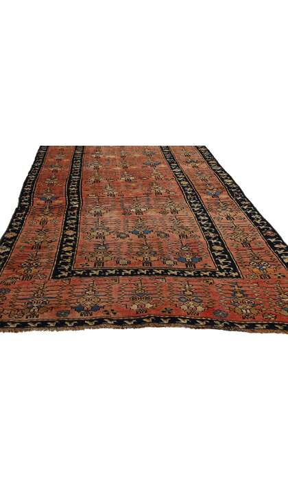 4 x 14 Antique Caucasian Karabagh Rug Runner 53878