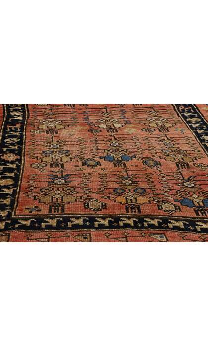 4 x 14 Antique Caucasian Karabagh Rug Runner 53878