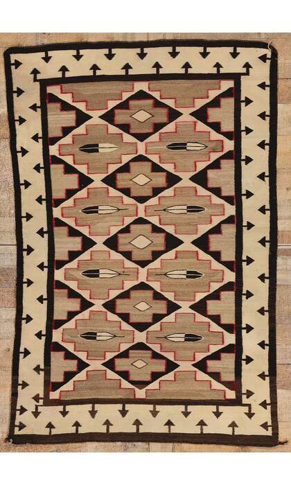 3 x 5 Antique Crystal Navajo Rug 78723