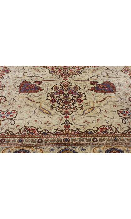 9 x 12 Antique Persian Kashan Rug 73351