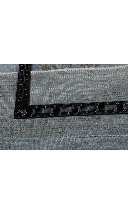 10 x 15 Biophilic Blue Moroccan High-Low Rug 81090