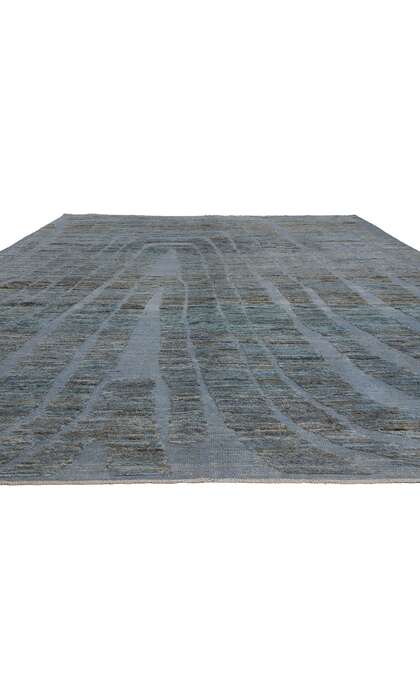 10 x 15 Biophilic Blue Moroccan High-Low Rug 81090