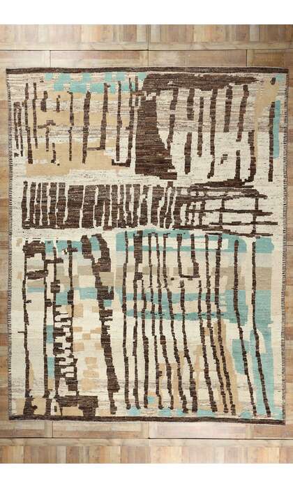 12 x 15 Organic Modern Brutalist Moroccan Rug 81064