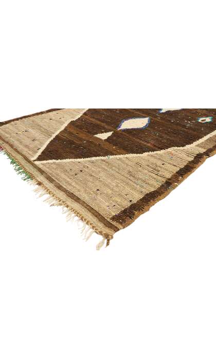 3 x 9 Vintage Brown Moroccan Rug 20582