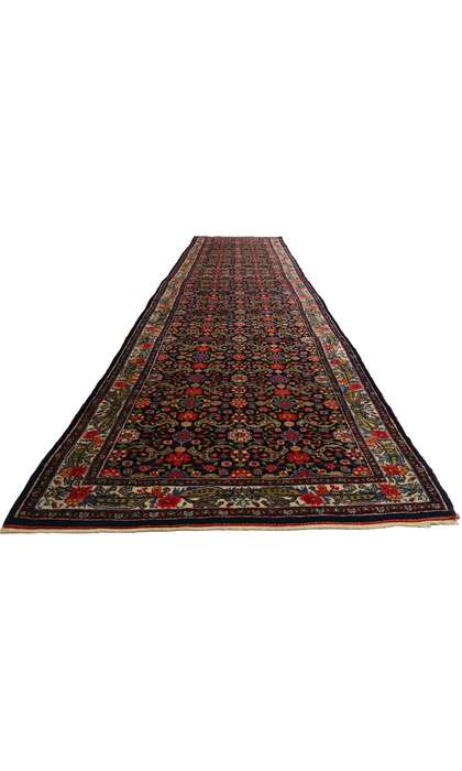 4 x 18 Antique Persian Garrus Bijar Rug Runner 53876