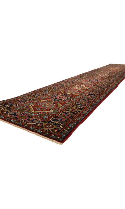 3 x 18 Vintage Persian Heriz Rug Runner 53871