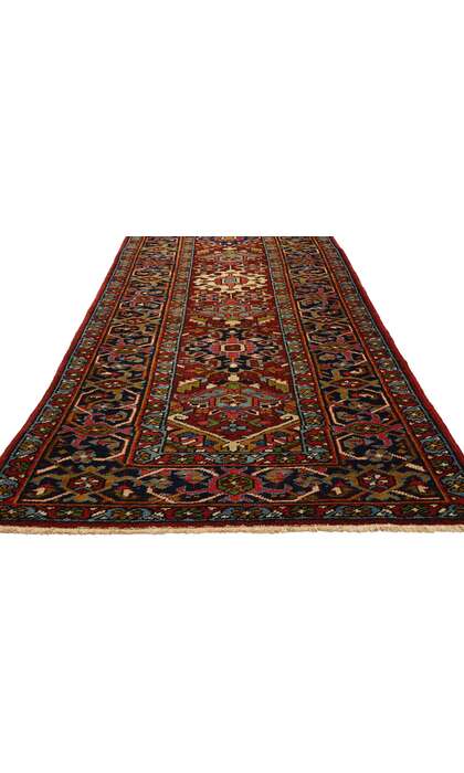 3 x 18 Vintage Persian Heriz Rug Runner 53871