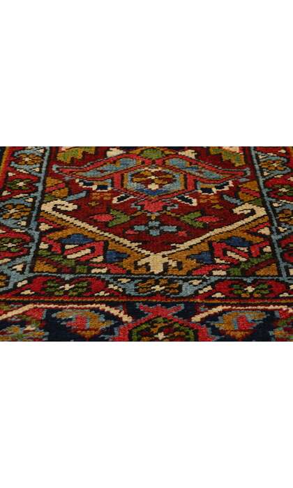3 x 18 Vintage Persian Heriz Rug Runner 53871