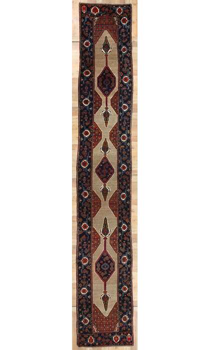 3 x 21 Vintage Persian Malayer Rug Runner 53877