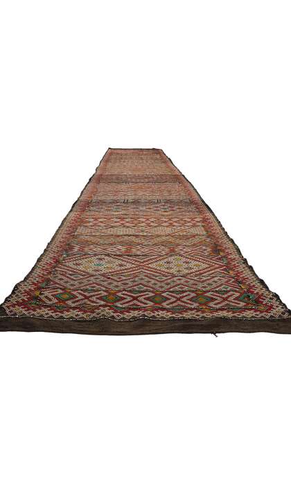 4 x 22 Vintage Zemmour Moroccan Kilim Rug Runner 21849