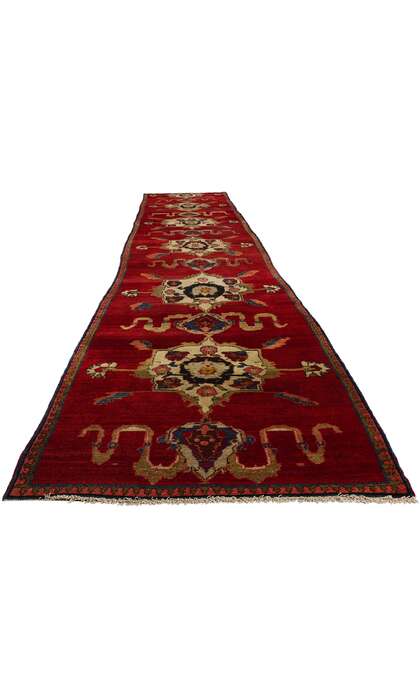 3 x 17 Vintage Red Turkish Oushak Rug Runner 53870
