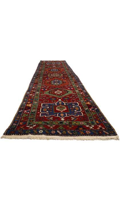 3 x 16 Vintage Persian Karaja Heriz Rug Runner 53872