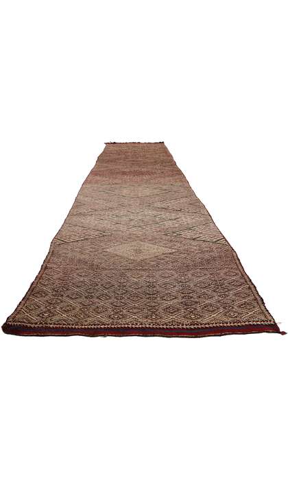 3x18 Vintage Zemmour Moroccan Kilim Rug Runner 21843