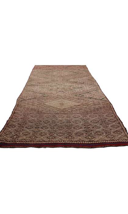 3x18 Vintage Zemmour Moroccan Kilim Rug Runner 21843